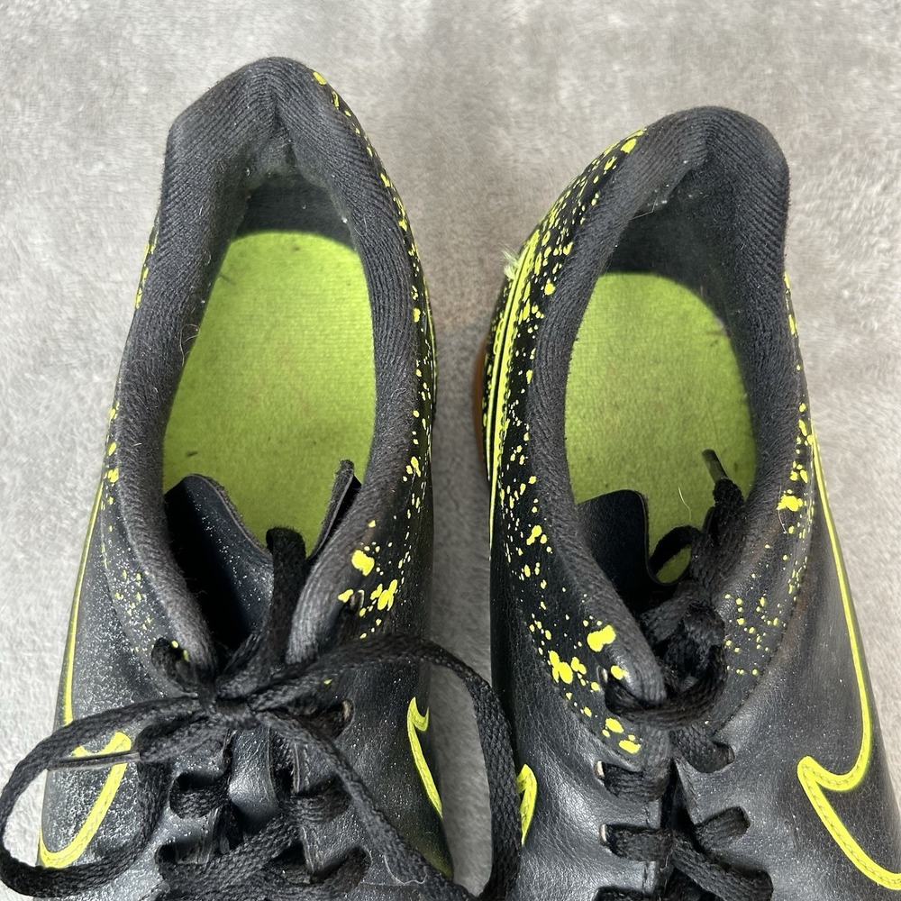 Nike Tiempo Rio II Indoor Soccer Shoes Men's Size US 8.5 Black Green 631523-007 - Picture 4 of 16